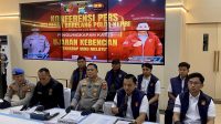 Konferensi pers Polresta Barelang mengenai kasus dugaan ujaran kebencian terhadap suku Melayu di Batam.