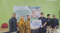 Penyerahan bantuan dari Medco E&P berupa 20 unit komputer PC dan satu unit server kepada SMP Negeri 1 Air Nangak, Teluk Siantan, Kecamatan Siantan Tengah, Kepulauan Anambas, pada Maret 2026.