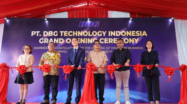 Peresmian fasilitas manufaktur PT DBG Technology Indonesia di Panbil Industrial Estate, Batam, bersama jajaran BP Batam dan DBG Technology.