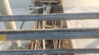 Jembatan Barelang di Batam dengan instalasi lampu sorot yang menjadi sasaran aksi vandalisme.