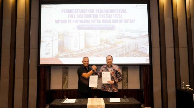 BP Batam dan Pertamina Patra Niaga menandatangani kontrak sewa Fuel Delivery System untuk Bandara Internasional Hang Nadim Batam.