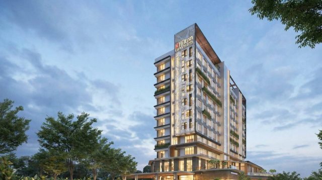 Rencana Hilton Garden Inn Batam City Centre dengan 199 kamar yang ditargetkan mulai menerima tamu pada 2028.