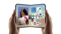 iPhone Duo, ponsel lipat pertama Apple dengan layar dalam 7,6 inci dan layar luar 5,4 inci.