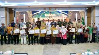 Wali Kota Batam Amsakar Achmad saat membuka Batam Innovation Award 2026 dan meluncurkan Batam Policy Lab.