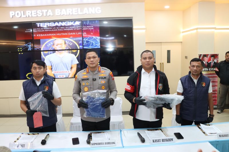 kebakaran lahan batam, dta tembesi, polresta barelang