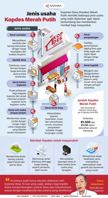 Infografis koperasi merah putih