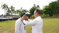 Peserta Diklat Orientasi Pegawai BP Batam mengikuti kegiatan di Mako Brimob Polda Kepri.