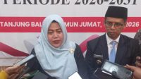 Dirut BUP Liza diwawancarai usai pelantikan