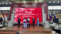 Penandatanganan investasi pembangunan pabrik turbin gas Rusia di Kawasan Industri Wiraraja Batam.