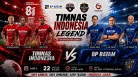 Legenda Timnas Indonesia Rully Nere dalam rangkaian Batam International Football Series 2026.