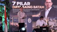 Direktur Perencanaan dan Pengembangan Investasi BP Batam Irfan Syakir Widyasa menyampaikan perkembangan investasi dan kawasan industri Batam.