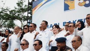 Pimpinan dan jajaran pegawai BP Batam bersinergi merayakan Hari Bakti ke-55.