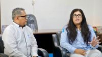 Ariastuty Sirait bersama jajaran BP Batam berdiskusi dengan Komisi Informasi Kepri mengenai keterbukaan informasi publik di Tanjungpinang.