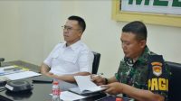 Bupati Kepulauan Anambas Aneng mengikuti rapat koordinasi virtual mengenai perkembangan situasi keamanan di Laut Natuna Utara.